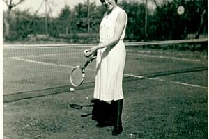 Tennisspielerin in den 1930er Jahren Elli Junge
